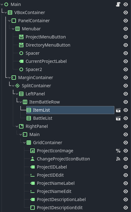 godot scene tree